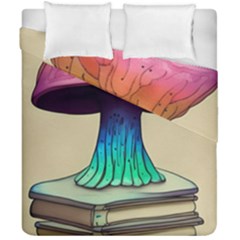 Forest Fairycore Mushroom Duvet Cover Double Side (California King Size)