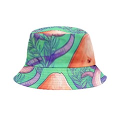 Natural Mushroom Illustration Design Bucket Hat by GardenOfOphir