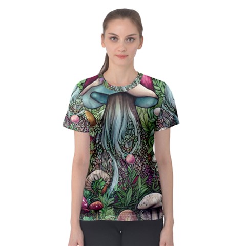 Craft Mushroom Women s Sport Mesh Tee by GardenOfOphir