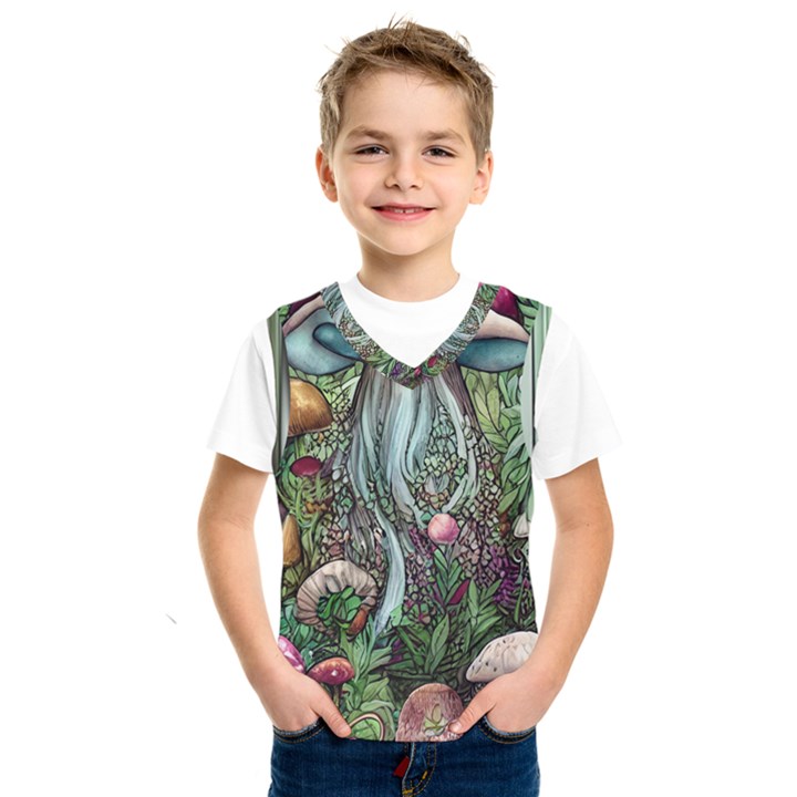 Craft Mushroom Kids  Basketball Tank Top