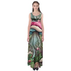 Craft Mushroom Empire Waist Maxi Dress by GardenOfOphir