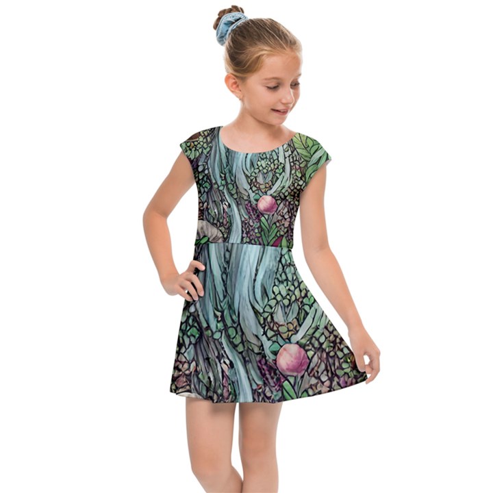 Craft Mushroom Kids  Cap Sleeve Dress