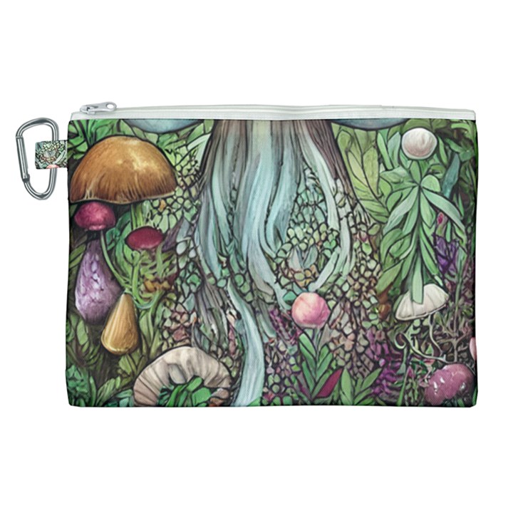 Craft Mushroom Canvas Cosmetic Bag (XL)
