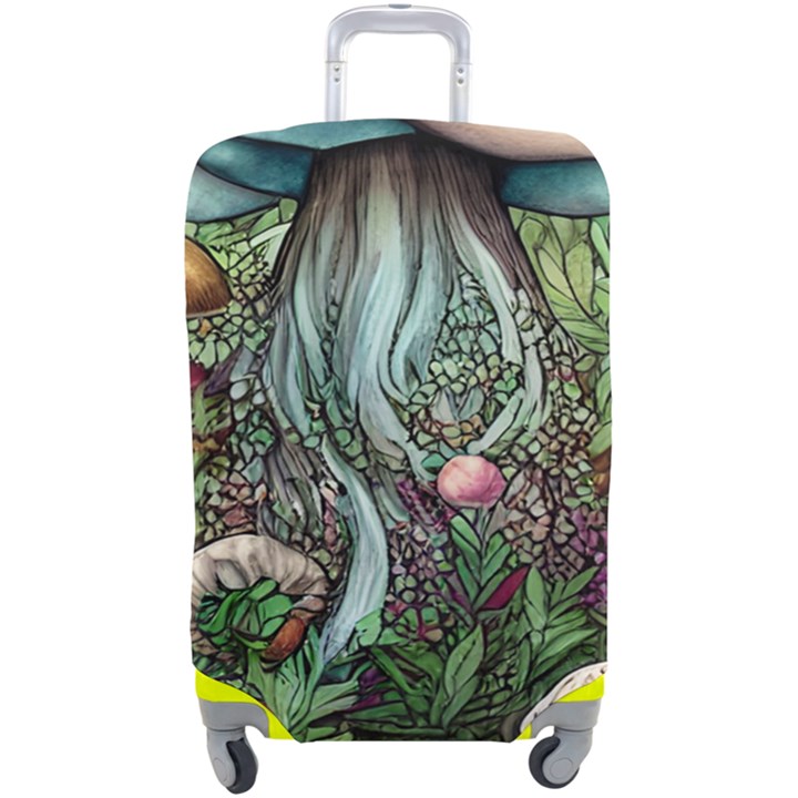 Craft Mushroom Luggage Cover (Large)