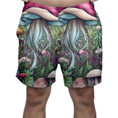 Craft Mushroom Men s Shorts by GardenOfOphir