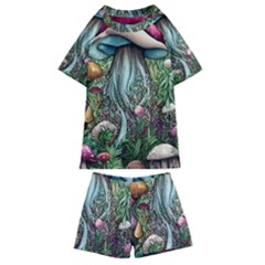 Craft Mushroom Kids  Swim Tee And Shorts Set