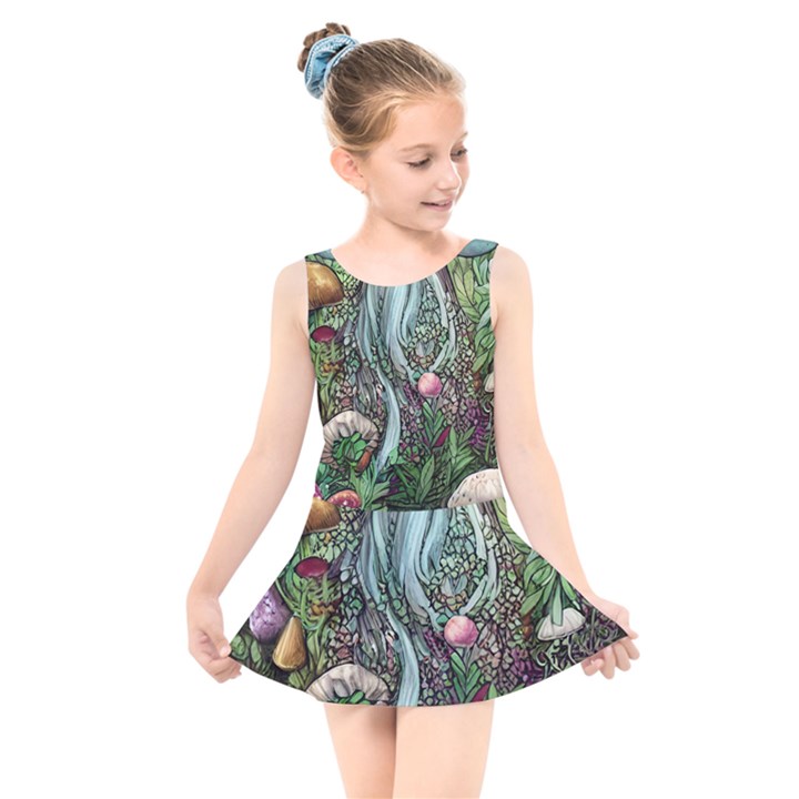 Craft Mushroom Kids  Skater Dress Swimsuit