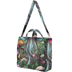 Craft Mushroom Square Shoulder Tote Bag by GardenOfOphir