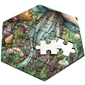 Craft Mushroom Wooden Puzzle Hexagon View2