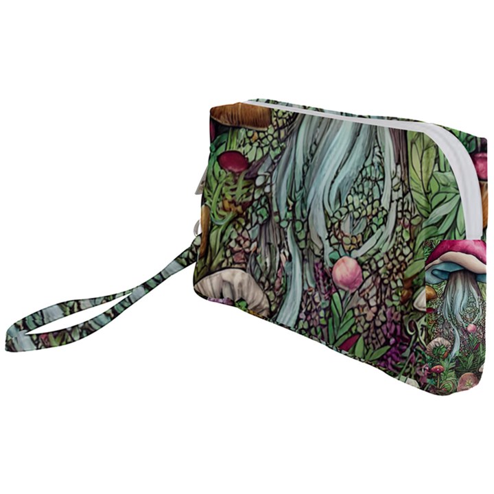 Craft Mushroom Wristlet Pouch Bag (Small)