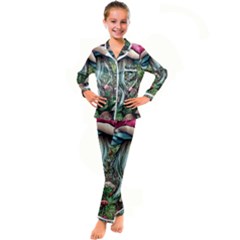 Craft Mushroom Kid s Satin Long Sleeve Pajamas Set