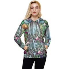 Craft Mushroom Women s Lightweight Drawstring Hoodie by GardenOfOphir