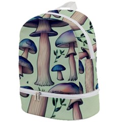 Mushroom Foresty Forestcore Zip Bottom Backpack by GardenOfOphir