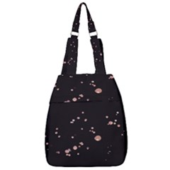 Abstract Rose Gold Glitter Background Center Zip Backpack by artworkshop