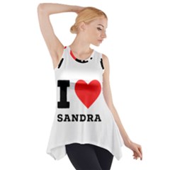 I Love Sandra Side Drop Tank Tunic by ilovewhateva