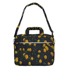 Bloomed Yellow Petaled Flower Plants Macbook Pro 16  Shoulder Laptop Bag by artworkshop