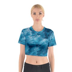 Blue Water Speech Therapy Cotton Crop Top
