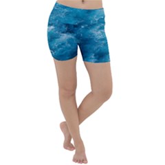 Blue Water Speech Therapy Lightweight Velour Yoga Shorts by artworkshop