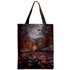 Breathe In Nature Background Zipper Classic Tote Bag by artworkshop