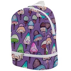 Foraging For Mushrooms Zip Bottom Backpack by GardenOfOphir