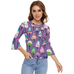 Foraging For Mushrooms Bell Sleeve Top