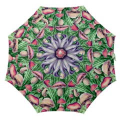 Natural Mushrooms Straight Umbrellas by GardenOfOphir