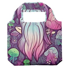 Fairy Mushrooms Premium Foldable Grocery Recycle Bag by GardenOfOphir