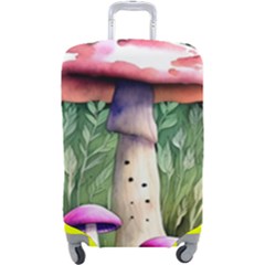 Mushroom Foraging In The Woods Luggage Cover (large) by GardenOfOphir