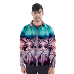 Witchy Forest Mushrooms Men s Windbreaker by GardenOfOphir