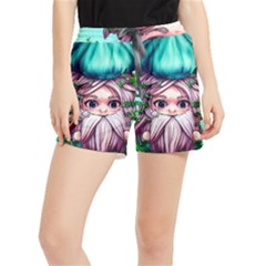 Witchy Forest Mushrooms Women s Runner Shorts by GardenOfOphir