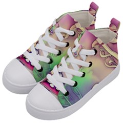 Tiny Forest Mushroom Fairy Kids  Mid-top Canvas Sneakers by GardenOfOphir