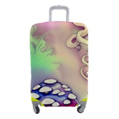 Tiny Forest Mushroom Fairy Luggage Cover (small) by GardenOfOphir