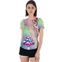 Tiny Forest Mushroom Fairy Back Cut Out Sport Tee View1