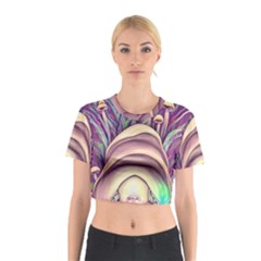 Forest Mushroom Fairy House Cotton Crop Top by GardenOfOphir