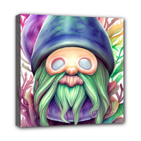 Enchanted Mushroom Forest Fairycore Mini Canvas 8  X 8  (stretched) by GardenOfOphir