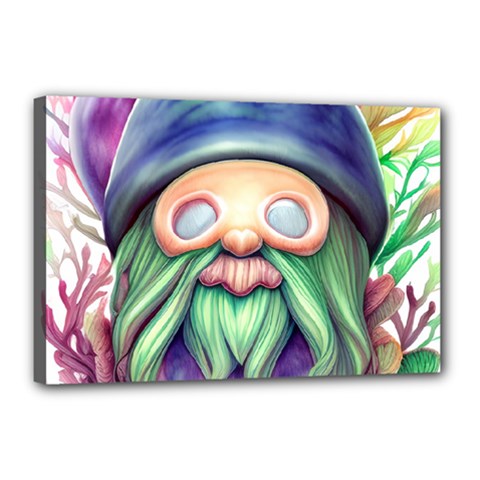 Enchanted Mushroom Forest Fairycore Canvas 18  X 12  (stretched) by GardenOfOphir