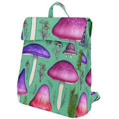 Foraging In The Mushroom Forest Flap Top Backpack by GardenOfOphir