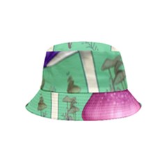 Foraging In The Mushroom Forest Inside Out Bucket Hat (kids) by GardenOfOphir