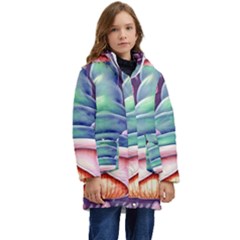 Mushroom Core Kid s Hooded Longline Puffer Jacket