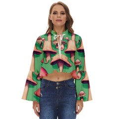 Forest Fairy Core Boho Long Bell Sleeve Top