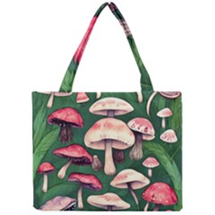 Foraging In The Mushroom Zone Mini Tote Bag by GardenOfOphir