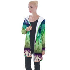 A Light Fantasy Longline Hooded Cardigan