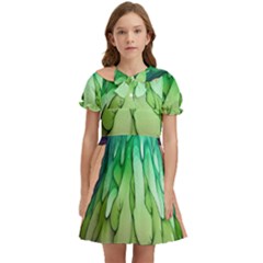 A Light Fantasy Kids  Bow Tie Puff Sleeve Dress by GardenOfOphir