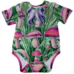 Mushroom Baby Short Sleeve Bodysuit by GardenOfOphir