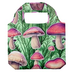 Mushroom Premium Foldable Grocery Recycle Bag by GardenOfOphir