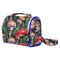 Rustic Mushroom Satchel Shoulder Bag by GardenOfOphir