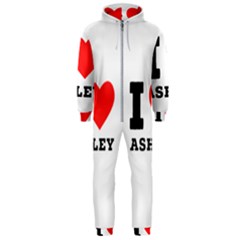 I Love Ashley Hooded Jumpsuit (men) by ilovewhateva