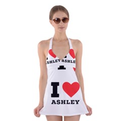 I Love Ashley Halter Dress Swimsuit  by ilovewhateva