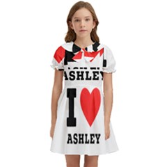 I Love Ashley Kids  Bow Tie Puff Sleeve Dress by ilovewhateva