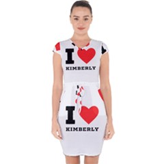 I love kimberly Capsleeve Drawstring Dress 